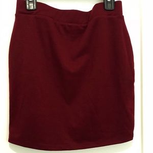 Maroon Cotton On Skirt